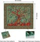 Tree of Life Bohemian Tapestry Wall Art Decor 130cm x 150cm hinta ja tiedot | Peitot | hobbyhall.fi