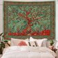 Tree of Life Bohemian Tapestry Wall Art Decor 130cm x 150cm hinta ja tiedot | Peitot | hobbyhall.fi