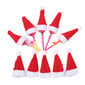 10 kpl Christmas Candy Cane Hatut Joulupipot Mini Joulupukin hatut hinta ja tiedot | Joulukoristeet | hobbyhall.fi