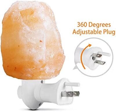 Pack Himalayan Natural Salt Lamp yövalopistoke, sertifioitu 360 astetta kääntyvä seinäpistoke, jossa on 4 ylimääräistä vaihtolamppua kylpyhuoneeseen hinta ja tiedot | Lastenhuoneen valaisimet | hobbyhall.fi