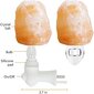 Pack Himalayan Natural Salt Lamp yövalopistoke, sertifioitu 360 astetta kääntyvä seinäpistoke, jossa on 4 ylimääräistä vaihtolamppua kylpyhuoneeseen hinta ja tiedot | Lastenhuoneen valaisimet | hobbyhall.fi