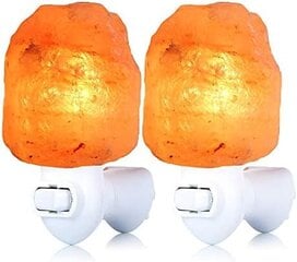 Pack Himalayan Natural Salt Lamp yövalopistoke, sertifioitu 360 astetta kääntyvä seinäpistoke, jossa on 4 ylimääräistä vaihtolamppua kylpyhuoneeseen hinta ja tiedot | Lastenhuoneen valaisimet | hobbyhall.fi