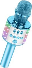 Karaoke mikrofoni lapsille. Langaton laulumikrofoni Bluetooth-karaokelaite LED-valoilla. Magic Sing Karaoke Girls Birthday Gifts Home KTV hinta ja tiedot | Lastenhuoneen valaisimet | hobbyhall.fi