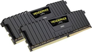 Corsair Vengeance LPX DDR4, 8GB(2x4GB), 2666MHz, CL16, Black (CMK8GX4M2A2666C16) hinta ja tiedot | Muisti (RAM) | hobbyhall.fi