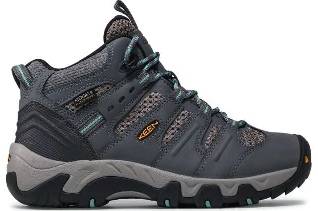 Naisten saappaat Keen KOVEN MID WP WOMEN, Steel Grey/Wasabi hinta ja tiedot | Naisten saappaat | hobbyhall.fi