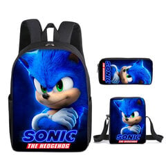 Sonic Student koululaukku, kolmiosainen hinta ja tiedot | Koulureput ja -laukut | hobbyhall.fi