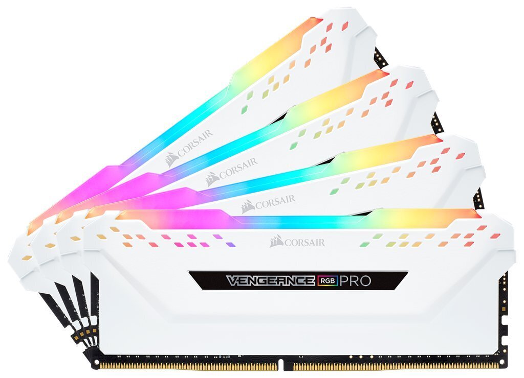 Corsair Vengeance RGB PRO DDR4, 4x8GB, 3200MHz, CL16 (CMW32GX4M4C3200C16W) hinta ja tiedot | Muisti (RAM) | hobbyhall.fi