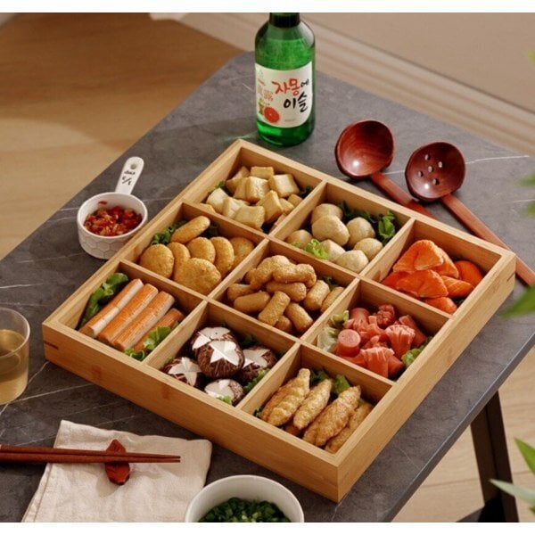 Girds Bambu Servingbricka Fruit Plate Hot Pot Snack Plate Matr?tter Plate hinta ja tiedot | Astiat | hobbyhall.fi