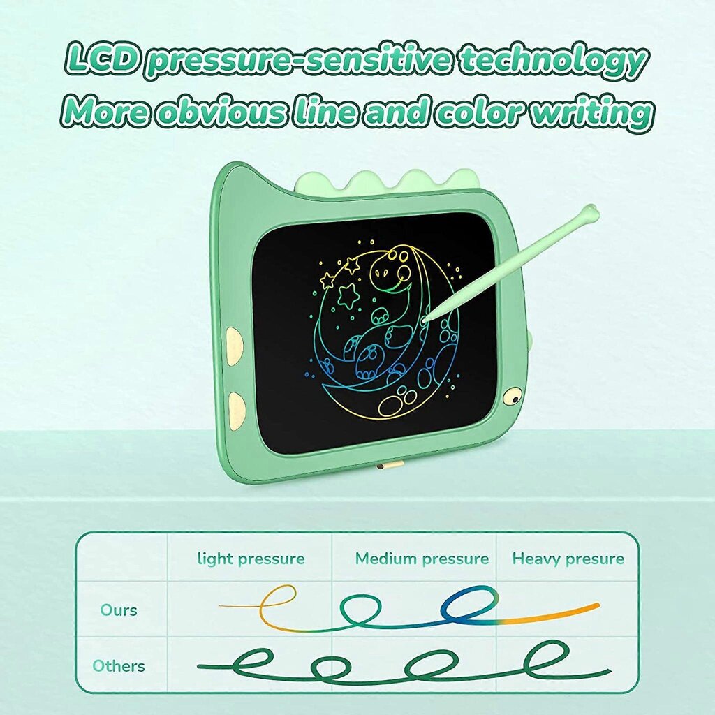 Lasten dinosauruspiirustustaulu, LCD-käsikirjoitustaulu, kotimaalaus hinta ja tiedot | Maalaustarvikkeet | hobbyhall.fi