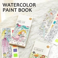 Taskuvesivärimaalauskirja Magic Water Coloring Wonderful Forest Paint Paletti Hauska syntymäpäivä- tai juhlaidea 3-10-vuotiaille lapsille hinta ja tiedot | Maalaustarvikkeet | hobbyhall.fi