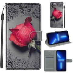 Uusi Iphone 13 Pro Max Voltage -värillinen piirustus magneettilukko Vaakasuuntainen Flip Pu -nahkakotelo pidikkeellä ja korttipaikalla (c14 Black Water Drop Rose) hinta ja tiedot | Maalaustarvikkeet | hobbyhall.fi