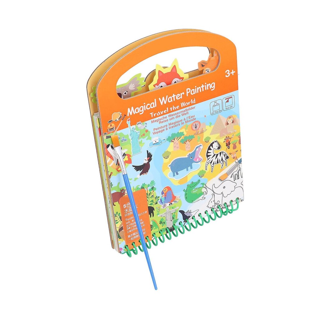 Vesivärityskirjat Kannettavat Water Reveal Activity Books Opettelevat lelut lapsille Water Coloring Books hinta ja tiedot | Maalaustarvikkeet | hobbyhall.fi