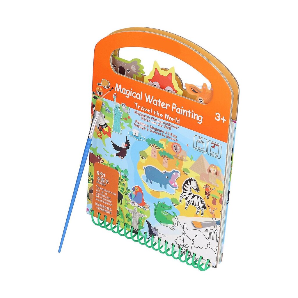 Vesivärityskirjat Kannettavat Water Reveal Activity Books Opettelevat lelut lapsille Water Coloring Books hinta ja tiedot | Maalaustarvikkeet | hobbyhall.fi