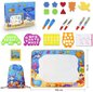 XYC Water Doodle Mat - Lasten Maalaus kirjoitus Doodle Lelumatto - Väri Doodle Piirustusmatto Tuo Magic Pens Opetusleluja 2 3 4 5 6 7 ikäisille hinta ja tiedot | Maalaustarvikkeet | hobbyhall.fi