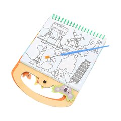 Magic Water Book Travel The World Loogisen ajattelun keskittymisharjoittelu Kannettava Magic Water Coloring Book hinta ja tiedot | Maalaustarvikkeet | hobbyhall.fi