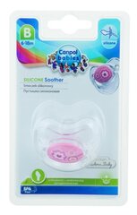 Silikoninen ortodonttinen tutti CANPOL Newborn 6-18kk 22/566, pink flowers hinta ja tiedot | Tutit | hobbyhall.fi