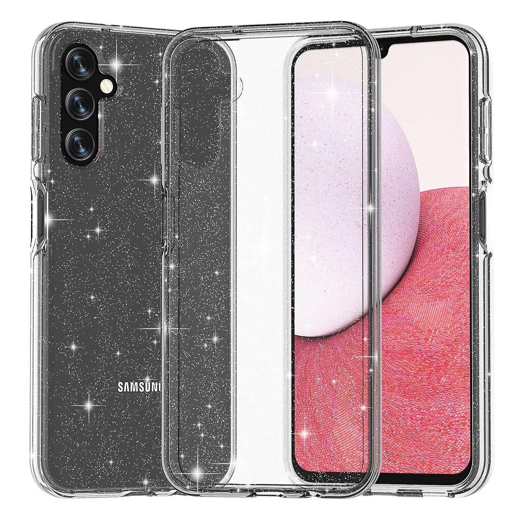 Samsung Galaxy A14 5G Glittery Powder Pehmeä TPU + Kova PC-puhelinkotelo Matkapuhelimen takakuori hinta ja tiedot | Puhelimen kuoret ja kotelot | hobbyhall.fi