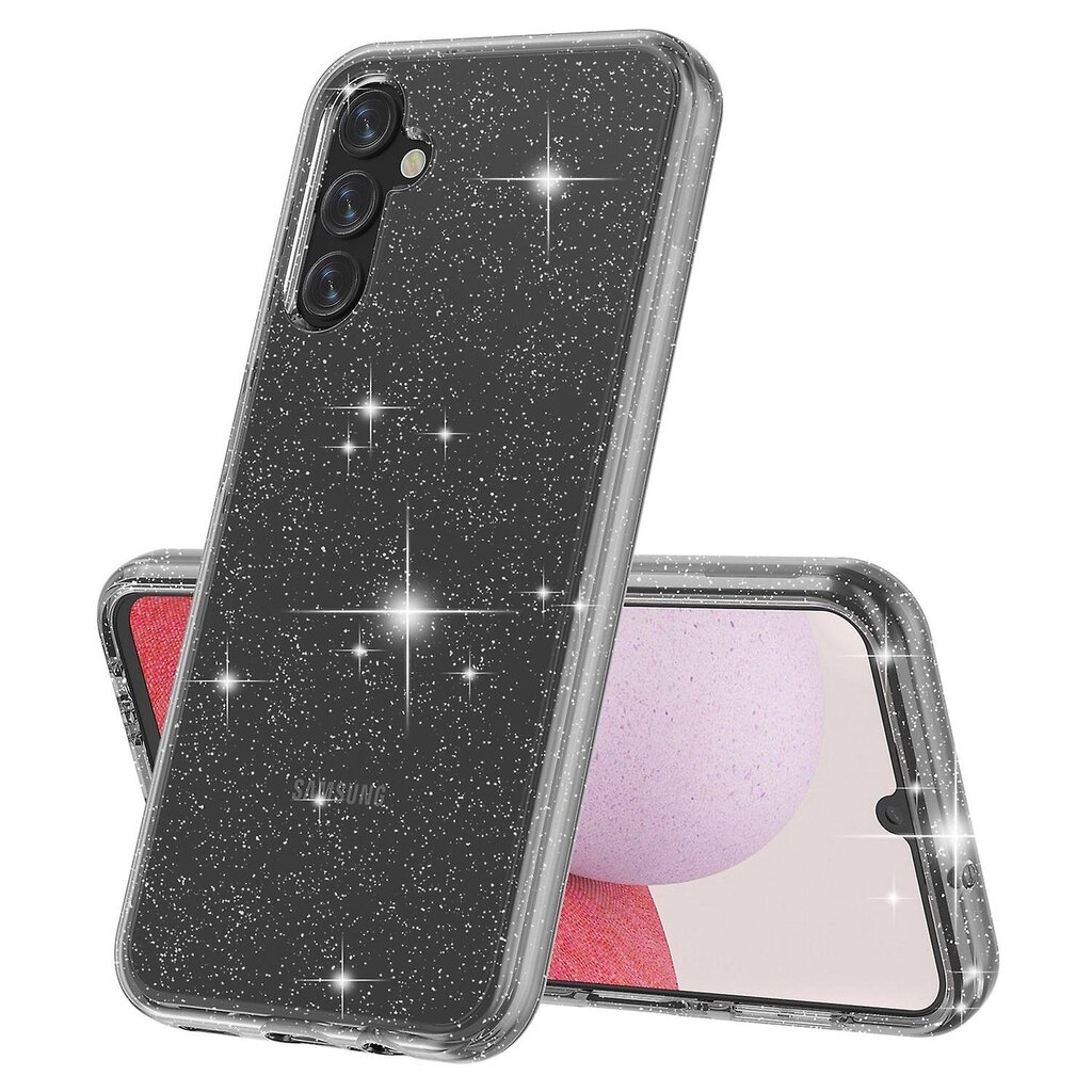 Samsung Galaxy A14 5G Glittery Powder Pehmeä TPU + Kova PC-puhelinkotelo Matkapuhelimen takakuori hinta ja tiedot | Puhelimen kuoret ja kotelot | hobbyhall.fi