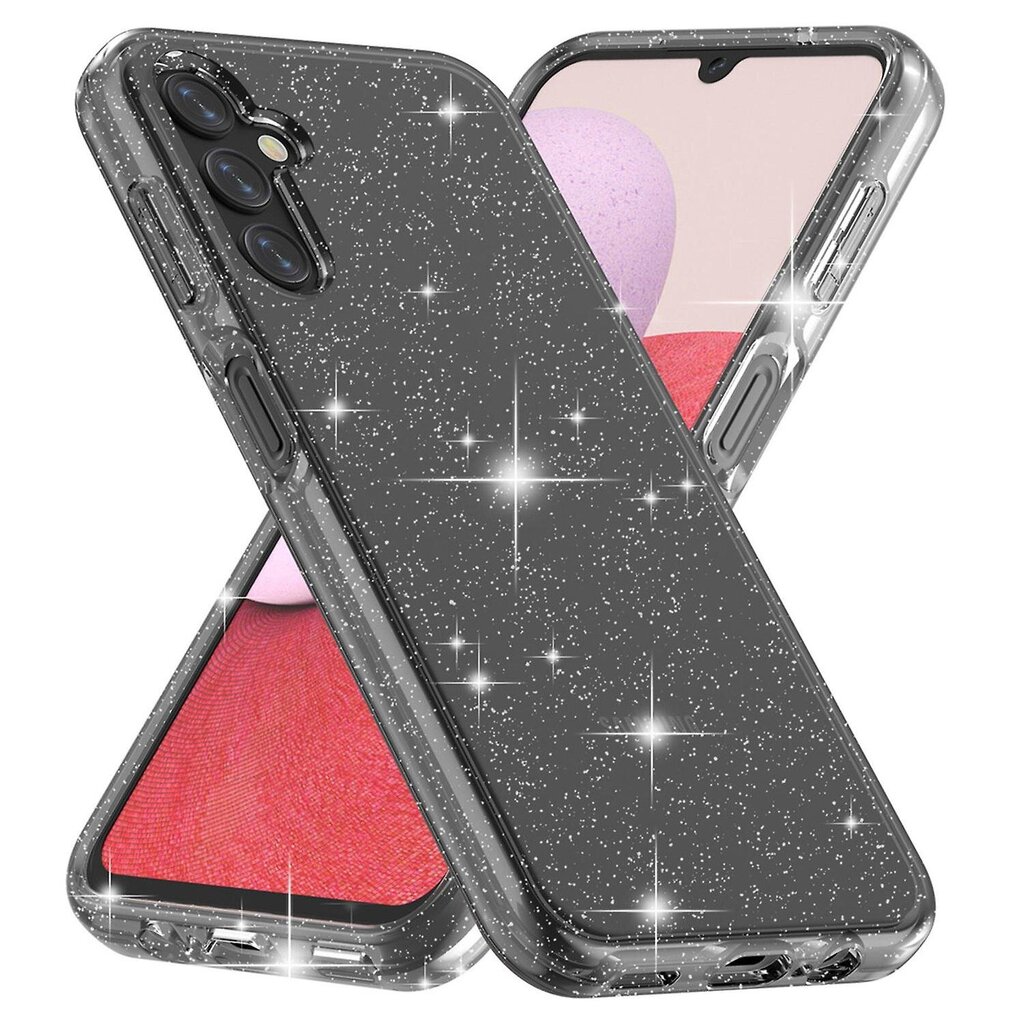 Samsung Galaxy A14 5G Glittery Powder Pehmeä TPU + Kova PC-puhelinkotelo Matkapuhelimen takakuori hinta ja tiedot | Puhelimen kuoret ja kotelot | hobbyhall.fi