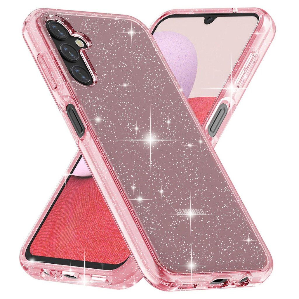 Samsung Galaxy A14 5G Glittery Powder Pehmeä TPU + Kova PC-puhelinkotelo Matkapuhelimen takakuori hinta ja tiedot | Puhelimen kuoret ja kotelot | hobbyhall.fi