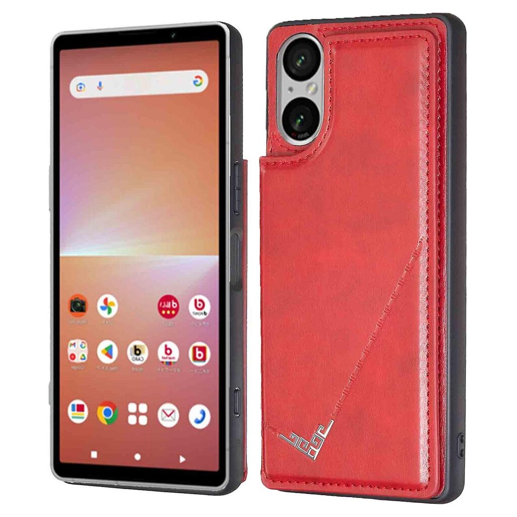 Sony Xperia 5 V kotelolle korttipidike Kickstand PU nahka + TPU matkapuhelimen kansi hinta ja tiedot | Puhelimen kuoret ja kotelot | hobbyhall.fi