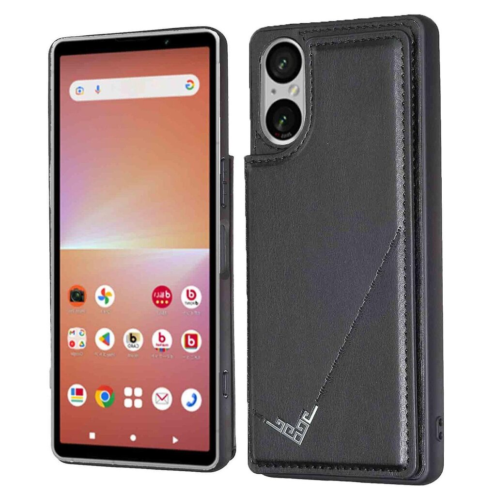 Sony Xperia 5 V kotelolle korttipidike Kickstand PU nahka + TPU matkapuhelimen kansi hinta ja tiedot | Puhelimen kuoret ja kotelot | hobbyhall.fi