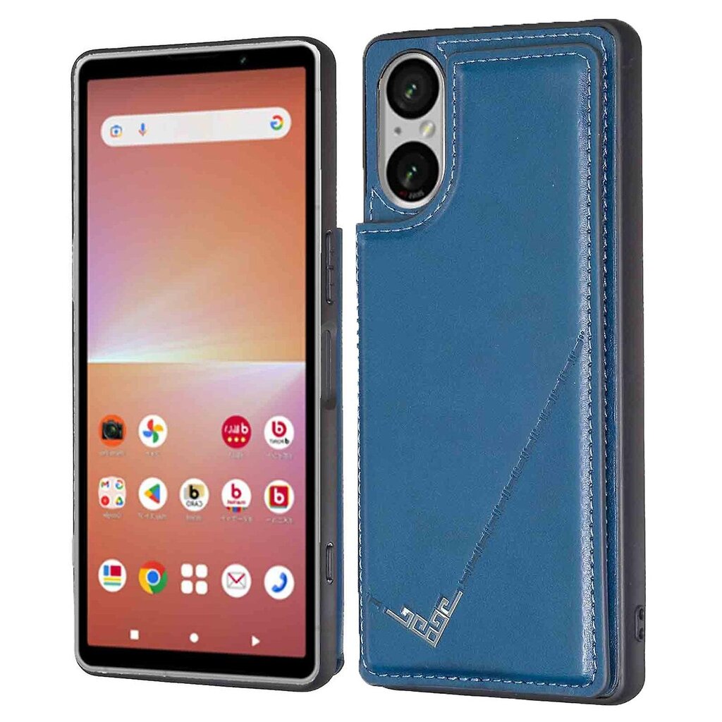 Sony Xperia 5 V kotelolle korttipidike Kickstand PU nahka + TPU matkapuhelimen kansi hinta ja tiedot | Puhelimen kuoret ja kotelot | hobbyhall.fi