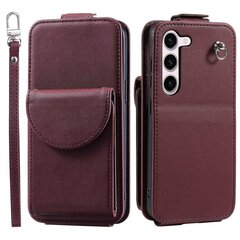 Samsung Galaxy S23 Case -matkapuhelimen PU-nahka+TPU-pystysuuntainen läppäkuori hinta ja tiedot | Puhelimen kuoret ja kotelot | hobbyhall.fi