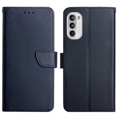 Ht02 Moto G52/G82 5G Napa Pattern Solid Color aito nahkainen matkapuhelinkotelo Sininen hinta ja tiedot | Puhelimen kuoret ja kotelot | hobbyhall.fi