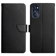 Ht02 Motorola Moto G (2022) Nappa Pattern Solid Color Aito nahkainen matkapuhelinkotelo Sininen hinta ja tiedot | Puhelimen kuoret ja kotelot | hobbyhall.fi