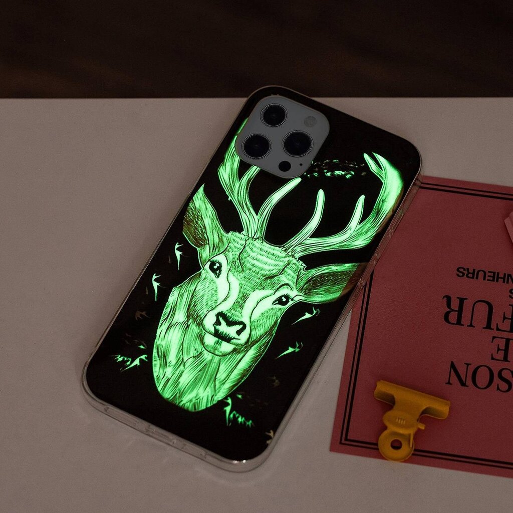 Iphone 14 Pro Max Imd Luminous Pattern Tpu -matkapuhelinkotelolle Deer Head hinta ja tiedot | Puhelimen kuoret ja kotelot | hobbyhall.fi