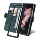 Samsung Galaxy Z Fold 3 5G 001 matkapuhelimen nahkakotelolle, vihreä hinta ja tiedot | Puhelimen kuoret ja kotelot | hobbyhall.fi