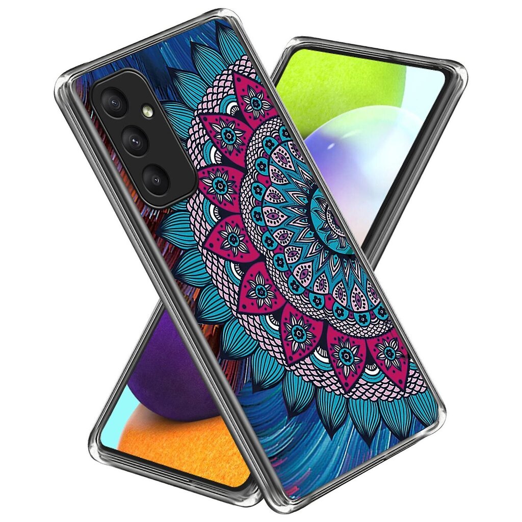 Samsung Galaxy A55 5G Pattern Print Tpu Case -matkapuhelimen suojakuori - pinottava panda hinta ja tiedot | Puhelimen kuoret ja kotelot | hobbyhall.fi