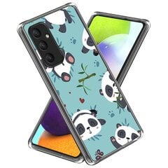 Samsung Galaxy A55 5G Pattern Print Tpu Case -matkapuhelimen suojakuori - pinottava panda hinta ja tiedot | Puhelimen kuoret ja kotelot | hobbyhall.fi