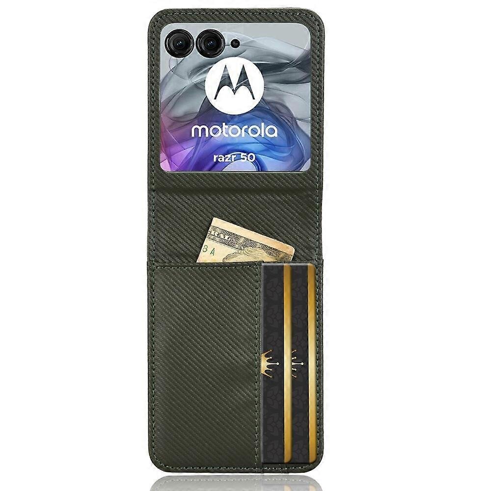 Motorola Razr 50 5G Case PU Nahka + PC-korttipidike matkapuhelimen kansi - valkoinen hinta ja tiedot | Puhelimen kuoret ja kotelot | hobbyhall.fi