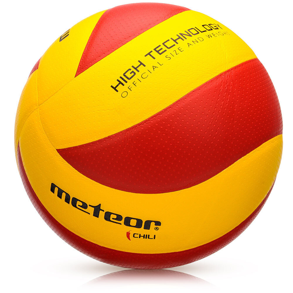 Lentopallopallo Meteor CHILI koko 5, keltainen/punainen hinta ja tiedot | Lentopallot | hobbyhall.fi