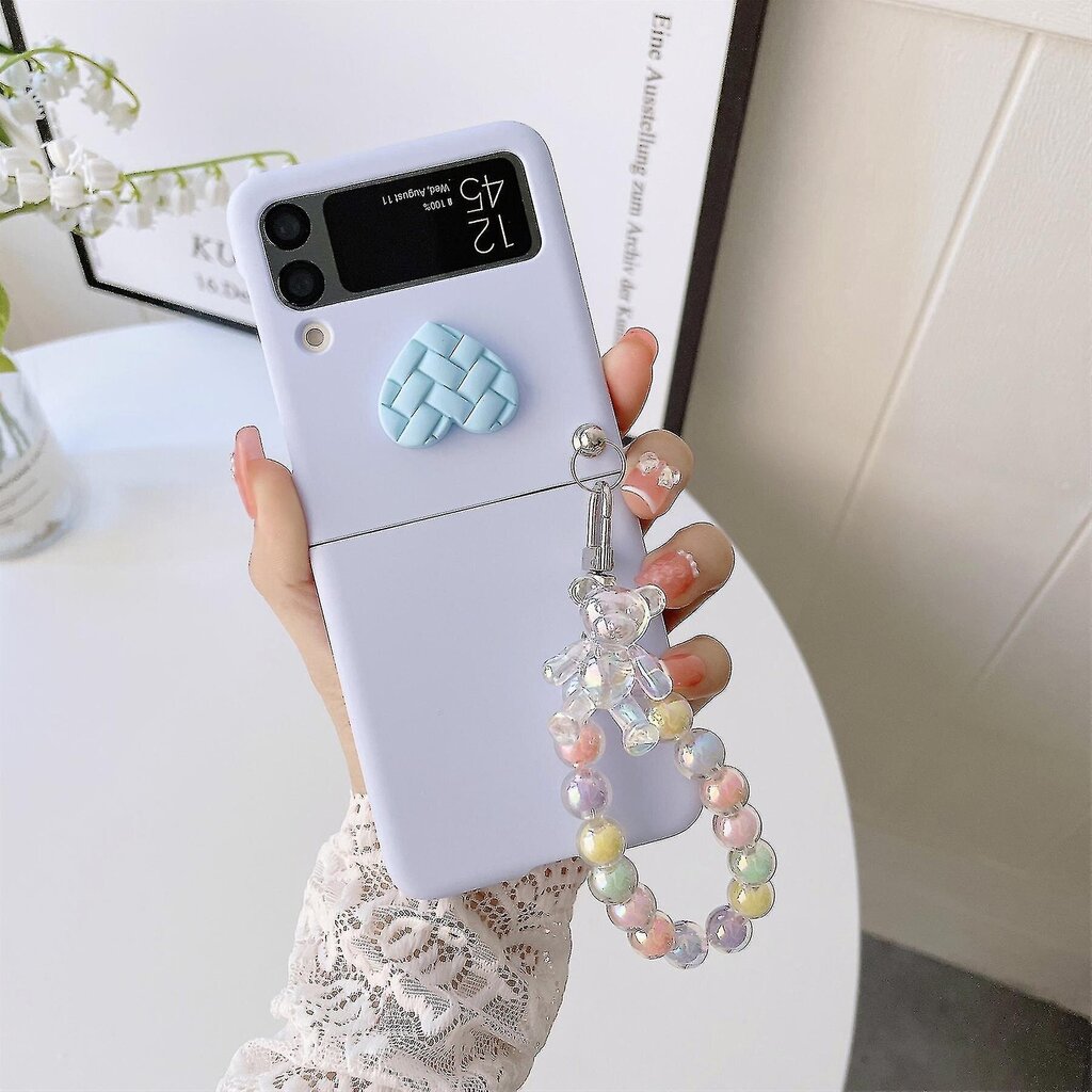 3D Weave Ph Case -Yhteensopiva Gay Z Flip 4 Blet-Ketjulla_Blue hinta ja tiedot | Puhelimen kuoret ja kotelot | hobbyhall.fi