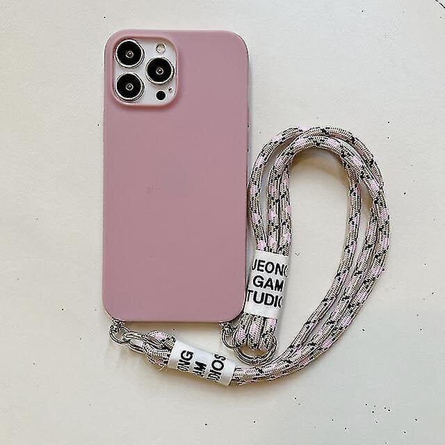 Simple Silic Ph Case Yhteensopiva 13 Pro Max/13 Pro/13 Kanssa Lyhyellä Nauhalla_Pink_iPhone 13 Pro Max hinta ja tiedot | Puhelimen kuoret ja kotelot | hobbyhall.fi