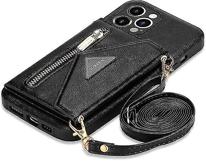 Lompakko Crossbody Iphone 13 Pro -Puhelinkotelolle Lanyard Strap -Luottokorttitelineellä, hinta ja tiedot | Puhelimen kuoret ja kotelot | hobbyhall.fi