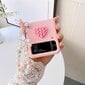 3D Weave Ph Case -Yhteensopiva Gay Z Flip 4 Blet-Ketjulla_Pink hinta ja tiedot | Puhelimen kuoret ja kotelot | hobbyhall.fi