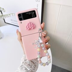 3D Weave Ph Case -Yhteensopiva Gay Z Flip 4 Blet-Ketjulla_Pink hinta ja tiedot | Puhelimen kuoret ja kotelot | hobbyhall.fi