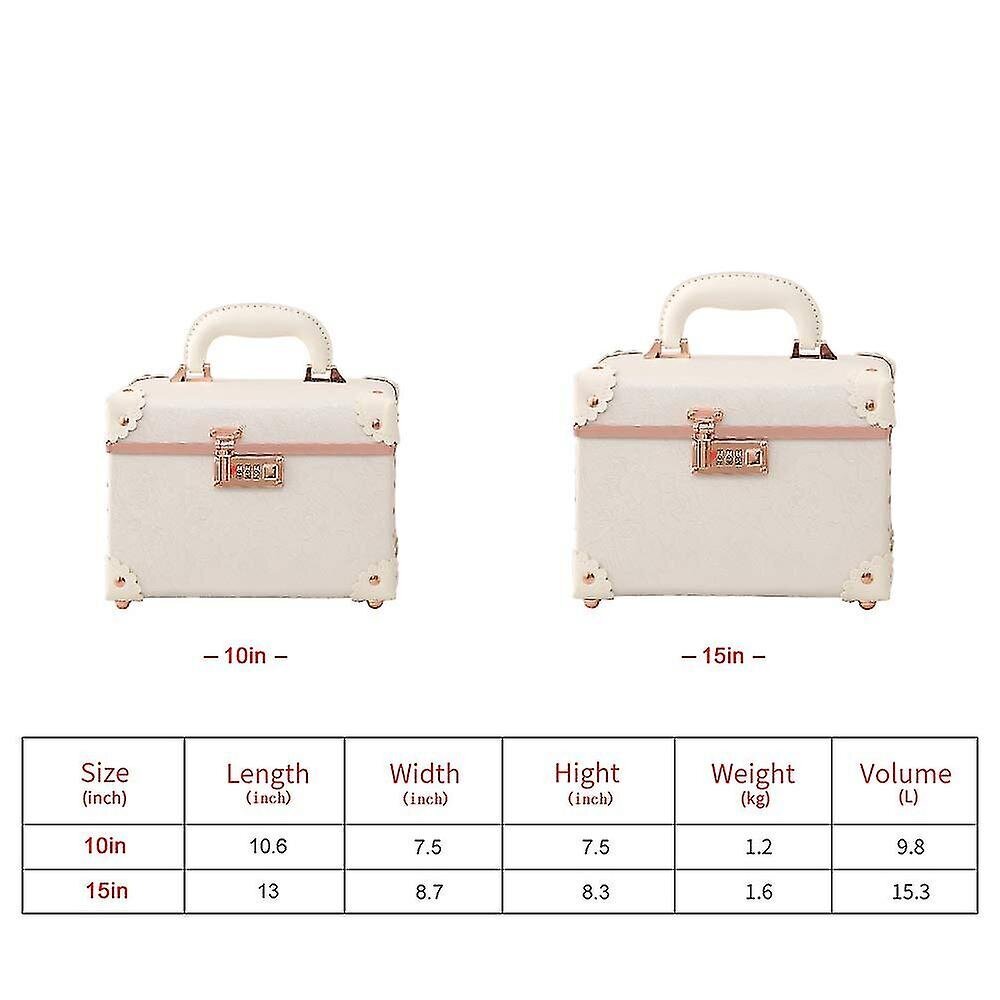 Kannettava Meikkikotelo Izer Case Stora Box Combinatilla (10")_Rose White hinta ja tiedot | Puhelimen kuoret ja kotelot | hobbyhall.fi