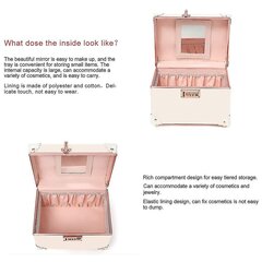 Kannettava Meikkikotelo Izer Case Stora Box Combinatilla (10")_Rose White hinta ja tiedot | Puhelimen kuoret ja kotelot | hobbyhall.fi