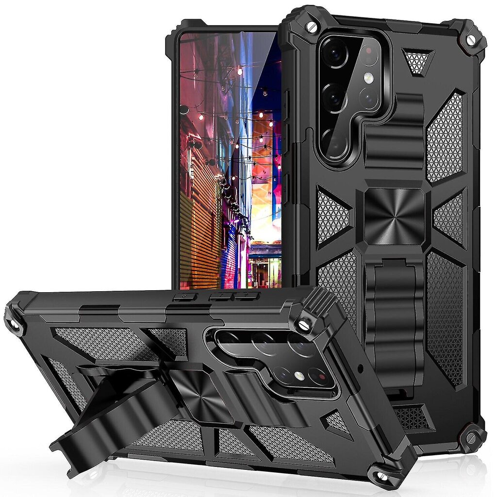 Duty Armor Grade Case -Yhteensopiva Gay S23 Ultra/S23 /S23 Car Ring Kickdillä_Black_S23 Ultra hinta ja tiedot | Puhelimen kuoret ja kotelot | hobbyhall.fi