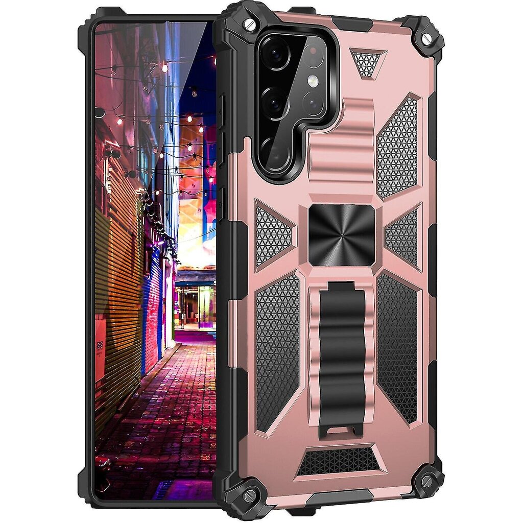 Duty Armor Grade Case -Yhteensopiva Gay S23 Ultra/S23 /S23 Car Ring Kickdillä_Rose Gold_S23 hinta ja tiedot | Puhelimen kuoret ja kotelot | hobbyhall.fi