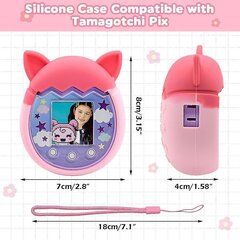 Silic Case -Yhteensopiva Pix Virtual Pet Game, Suojakuori Pixille S_Pink_2pcs hinta ja tiedot | Puhelimen kuoret ja kotelot | hobbyhall.fi