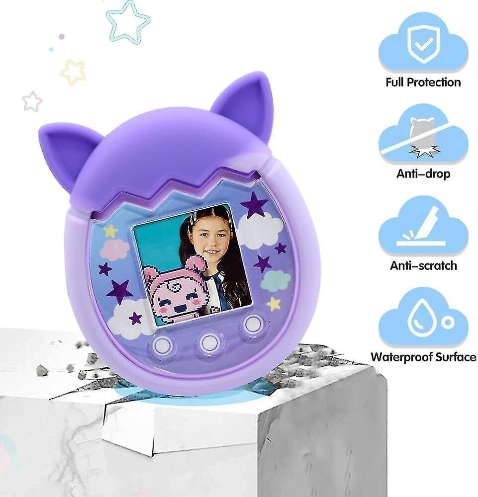 Silic Case -Yhteensopiva Pix Virtual Pet Game, Suojakuori Pixille S_Purple pink_2pcs hinta ja tiedot | Puhelimen kuoret ja kotelot | hobbyhall.fi