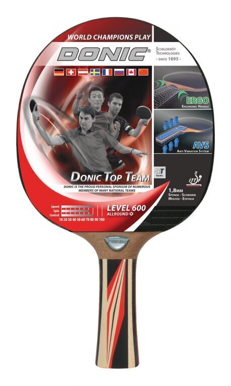 Pöytätennismailat Donic Schildkrot Legends 600 FSC. hinta ja tiedot | Pingismailat | hobbyhall.fi