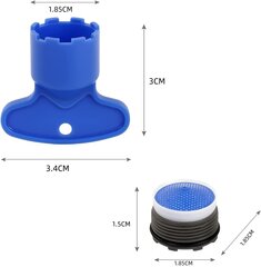 6kpl hanailmastimet, M18.5 hanailmastin, vettä säästävä kuplitus tiskialtaan hanaan ja kylpyhuoneen pesuallas hinta ja tiedot | Käsityökalut | hobbyhall.fi