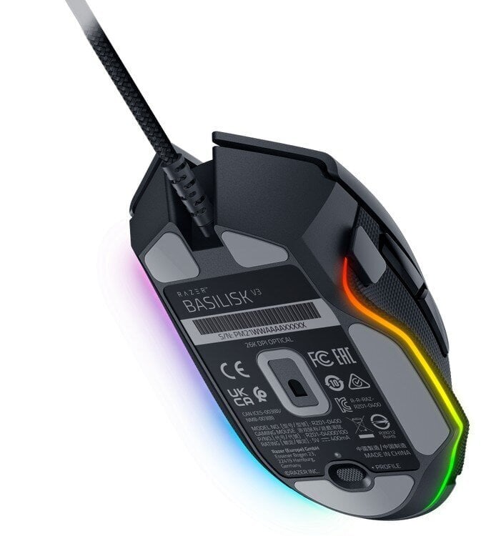 Mouse Razer Basilisk V3, musta hinta ja tiedot | Hiiret | hobbyhall.fi